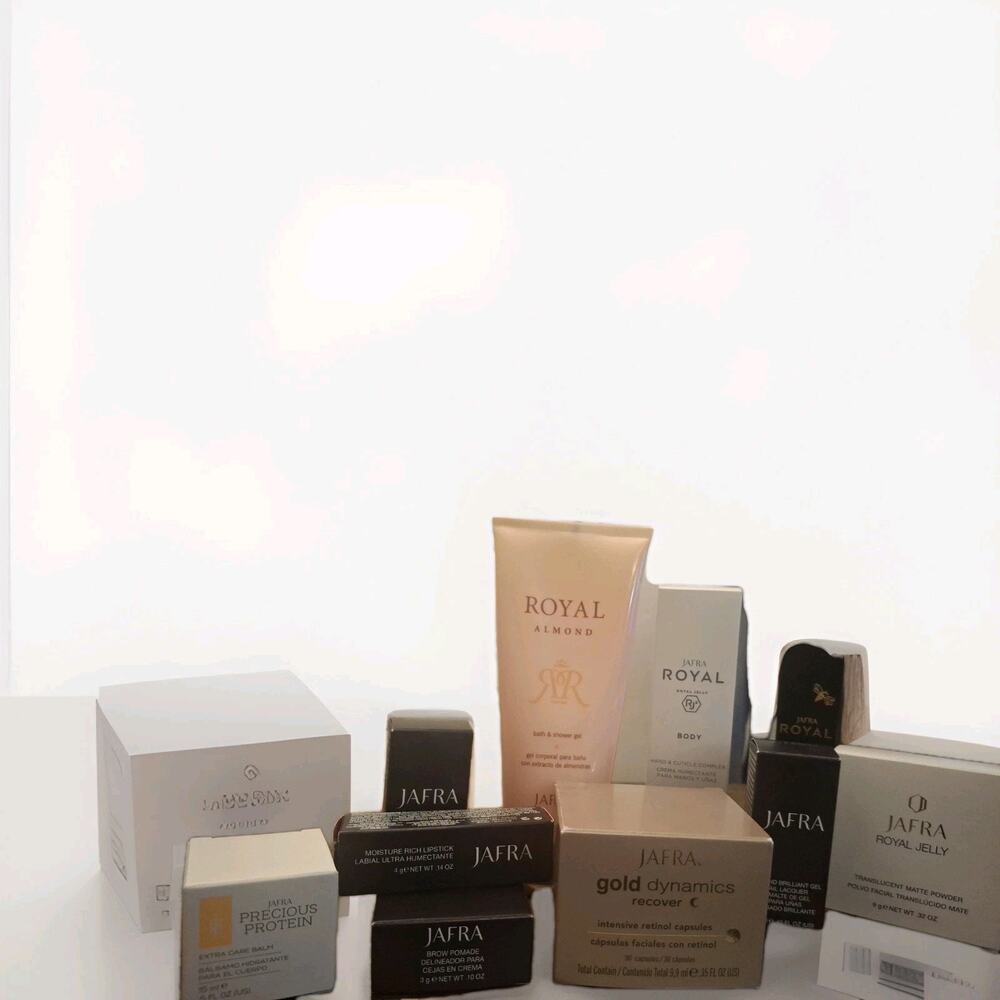 Jafra Beauty Products & Skin Care, Lot Of Ten Items, Open Box Sealed l